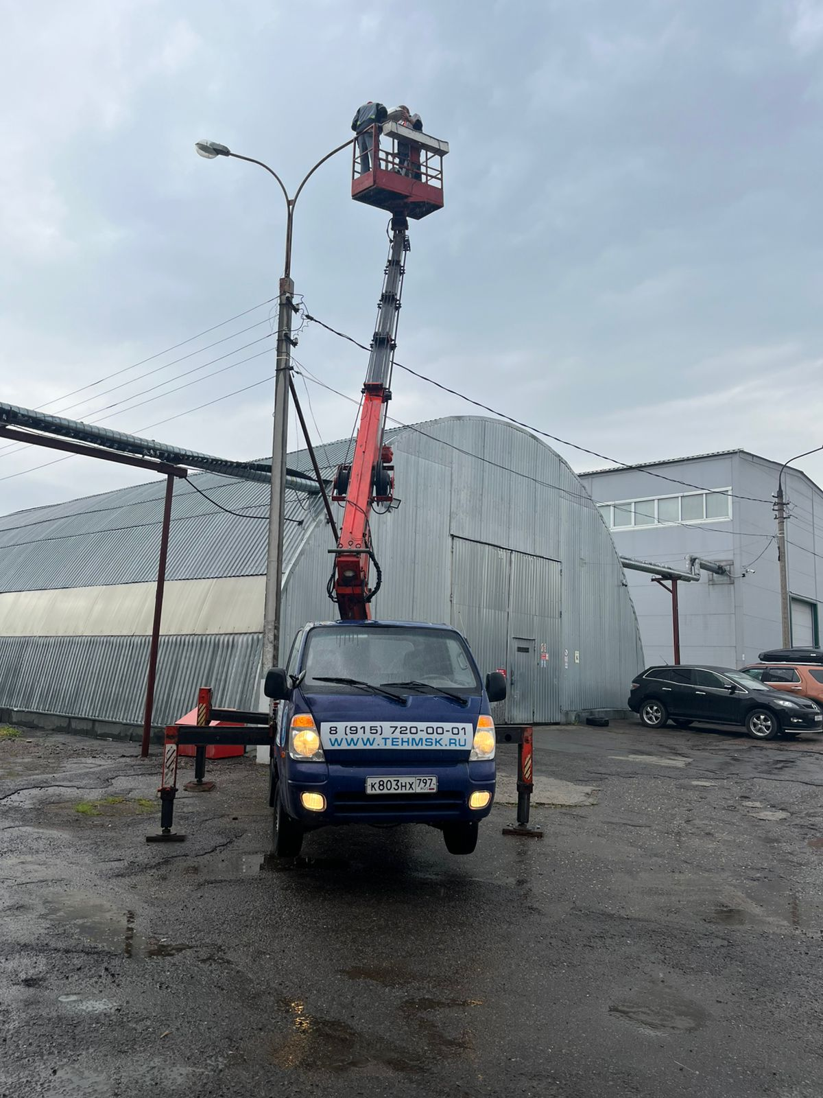 Аренда мини автовышки Kia Bongo 18 метров