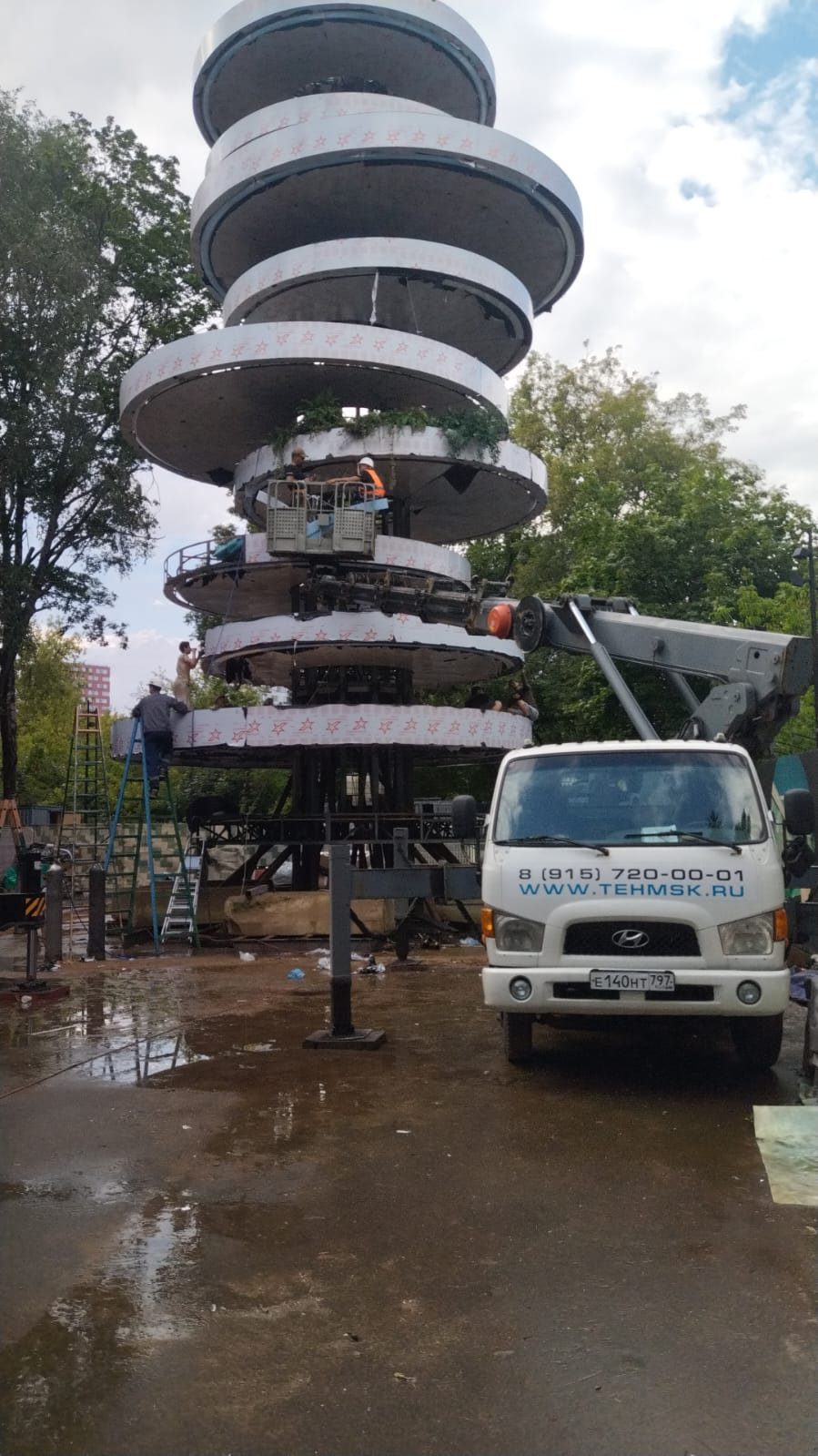 Аренда автовышки Hyundai HD 28 метров